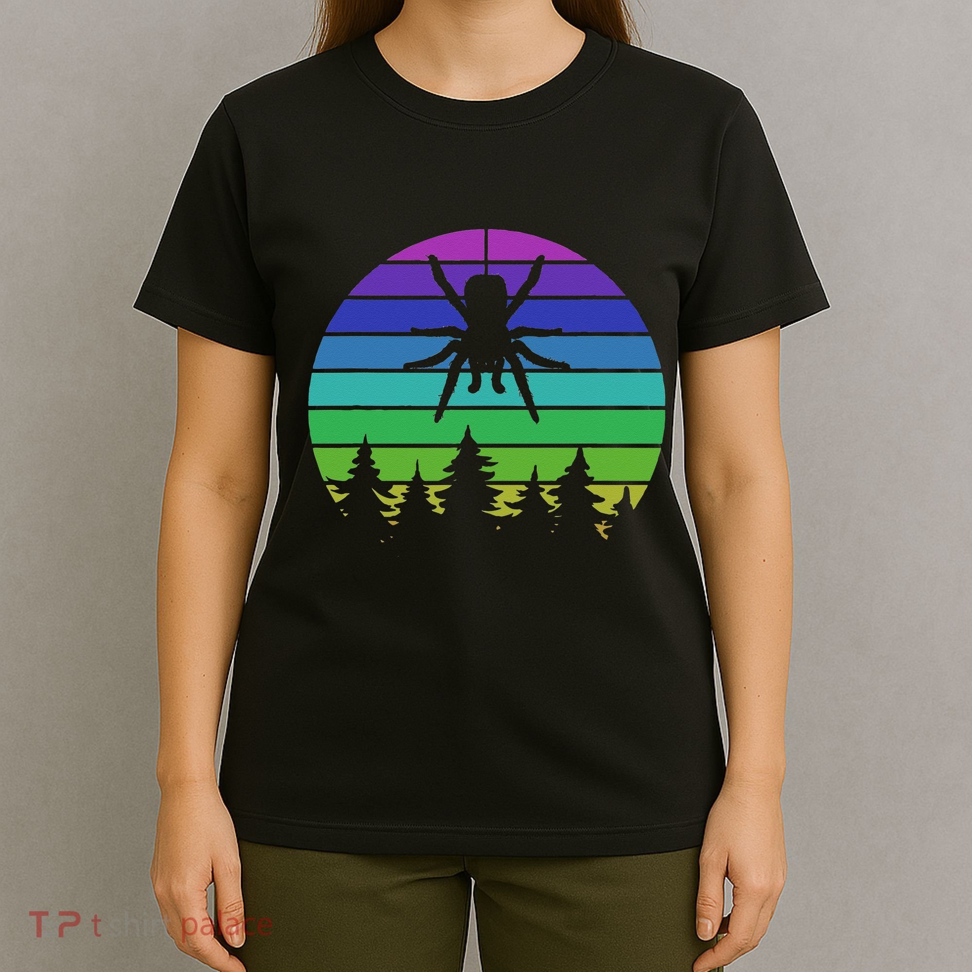 Zoo Keeper Animal Arachnid Cobweb Tarantula Retro Spider T-Shirt