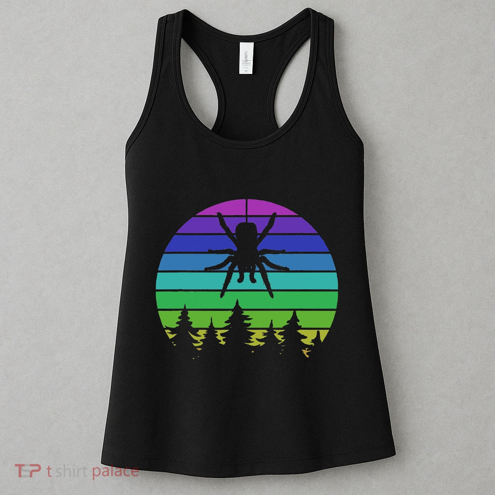 Zoo Keeper Animal Arachnid Cobweb Tarantula Retro Spider Women's Tank Top