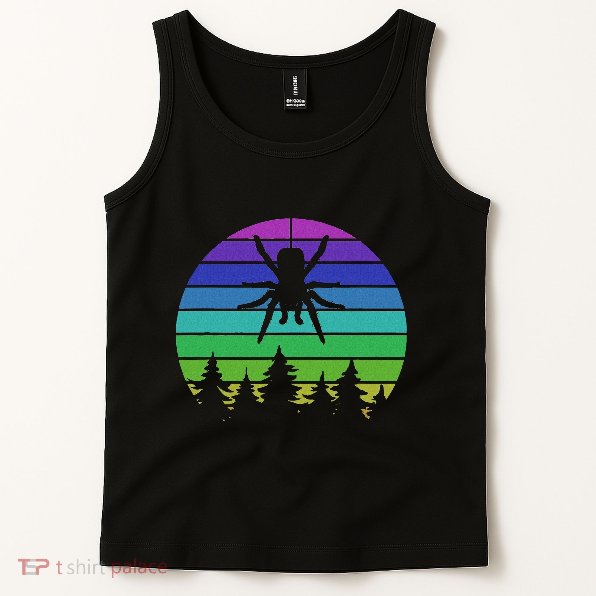 Zoo Keeper Animal Arachnid Cobweb Tarantula Retro Spider Tank Top