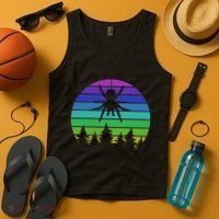 Zoo Keeper Animal Arachnid Cobweb Tarantula Retro Spider Tank Top thumb 4