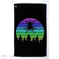 Zoo Keeper Animal Arachnid Cobweb Tarantula Retro Spider Golf Towel thumb 0