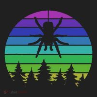 Zoo Keeper Animal Arachnid Cobweb Tarantula Retro Spider Golf Towel thumb 3