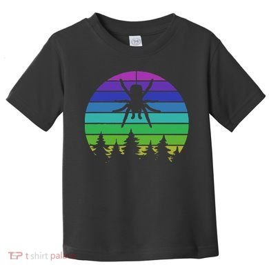 Zoo Keeper Animal Arachnid Cobweb Tarantula Retro Spider Toddler T-Shirt