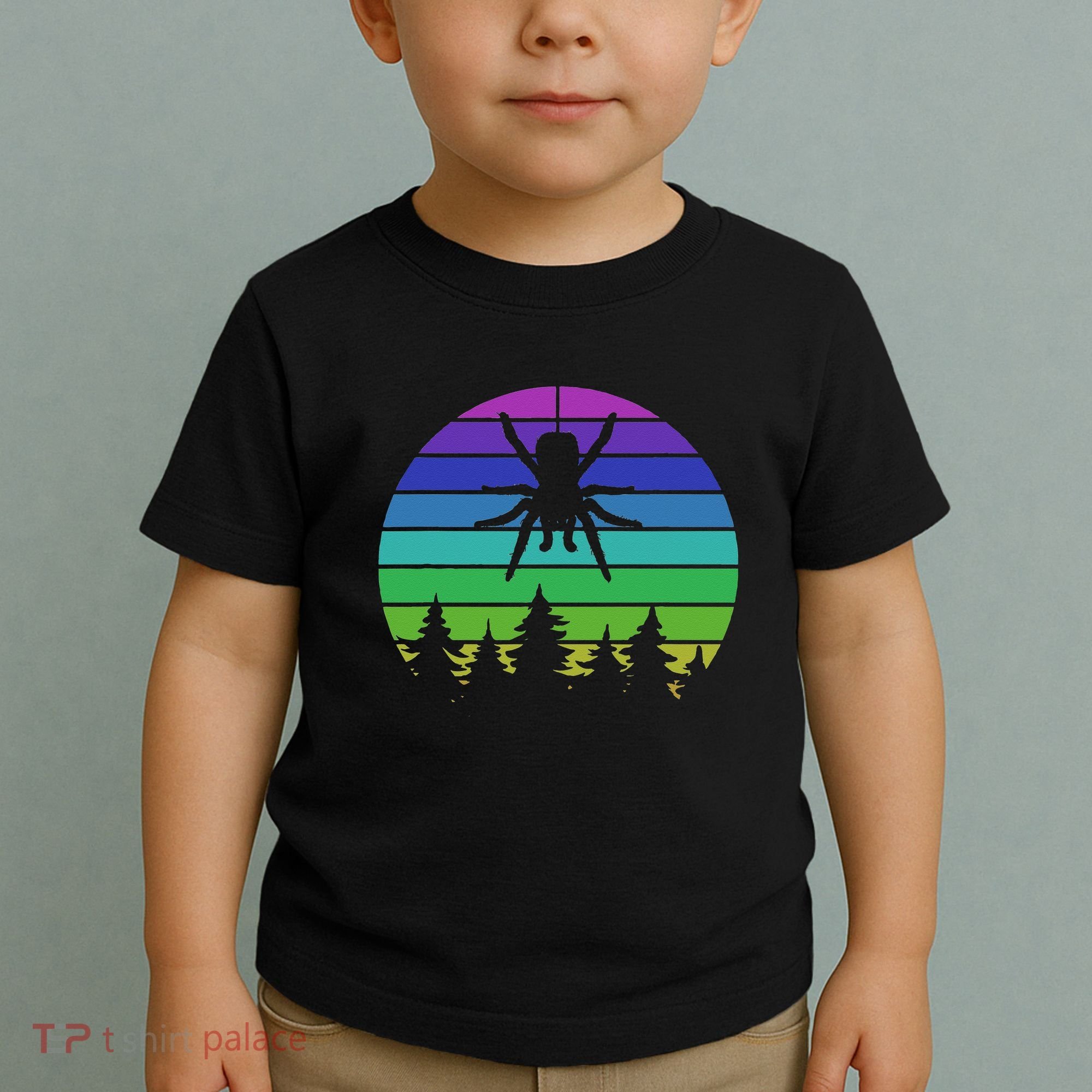Zoo Keeper Animal Arachnid Cobweb Tarantula Retro Spider Toddler T-Shirt