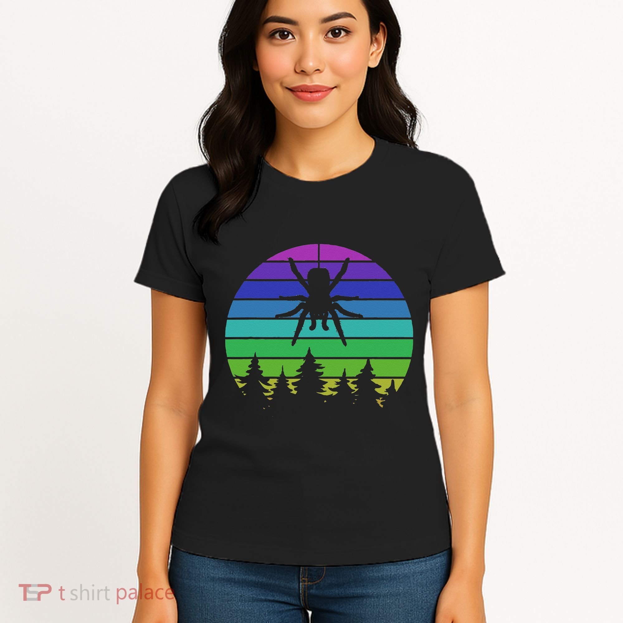 Zoo Keeper Animal Arachnid Cobweb Tarantula Retro Spider Women's T-Shirt