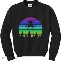 Zoo Keeper Animal Arachnid Cobweb Tarantula Retro Spider Kids Sweatshirt thumb 0
