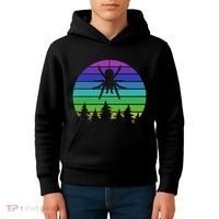 Zoo Keeper Animal Arachnid Cobweb Tarantula Retro Spider Kids Hoodie thumb 4
