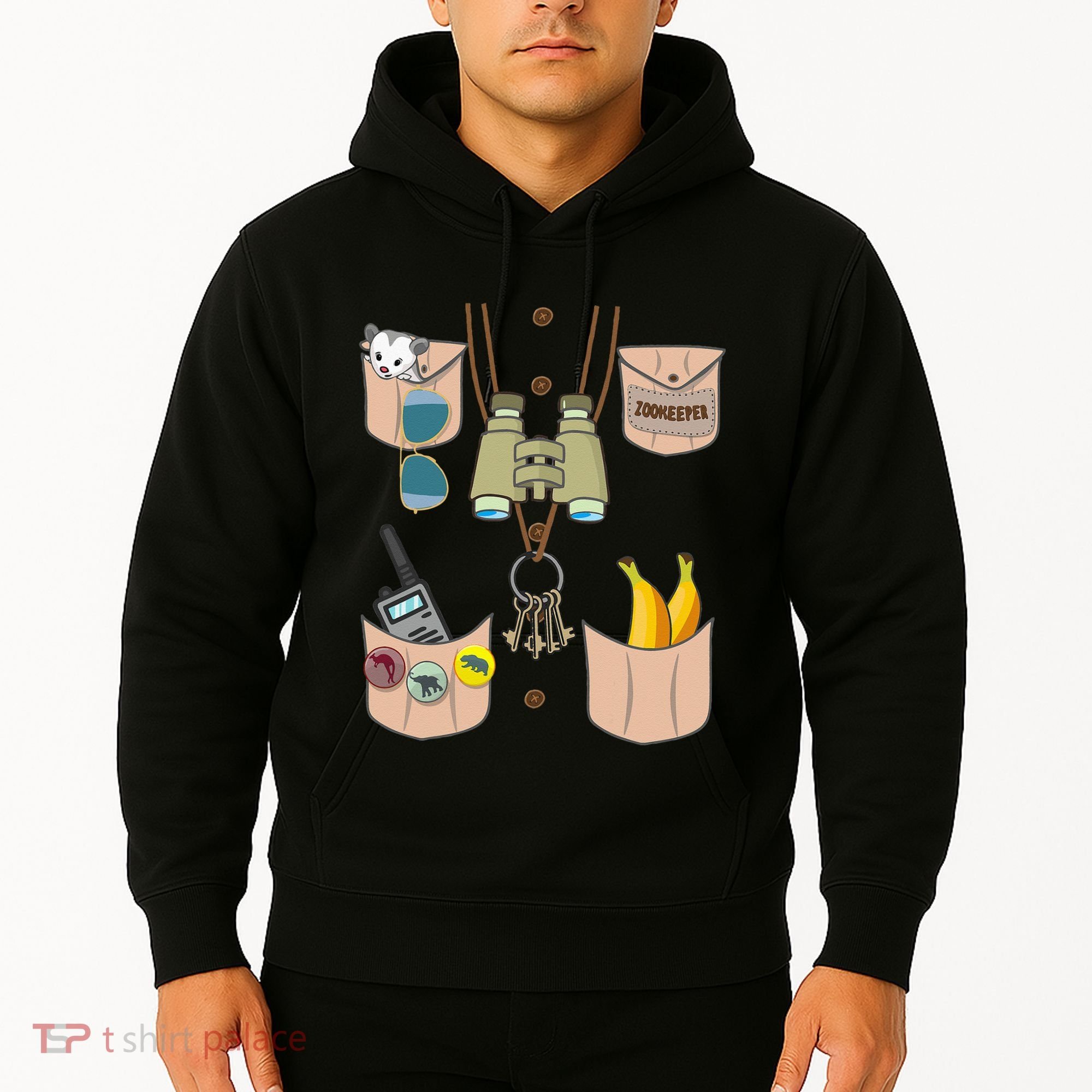 Zoo Keeper Costume Funny Halloween Zookeeper Hoodie