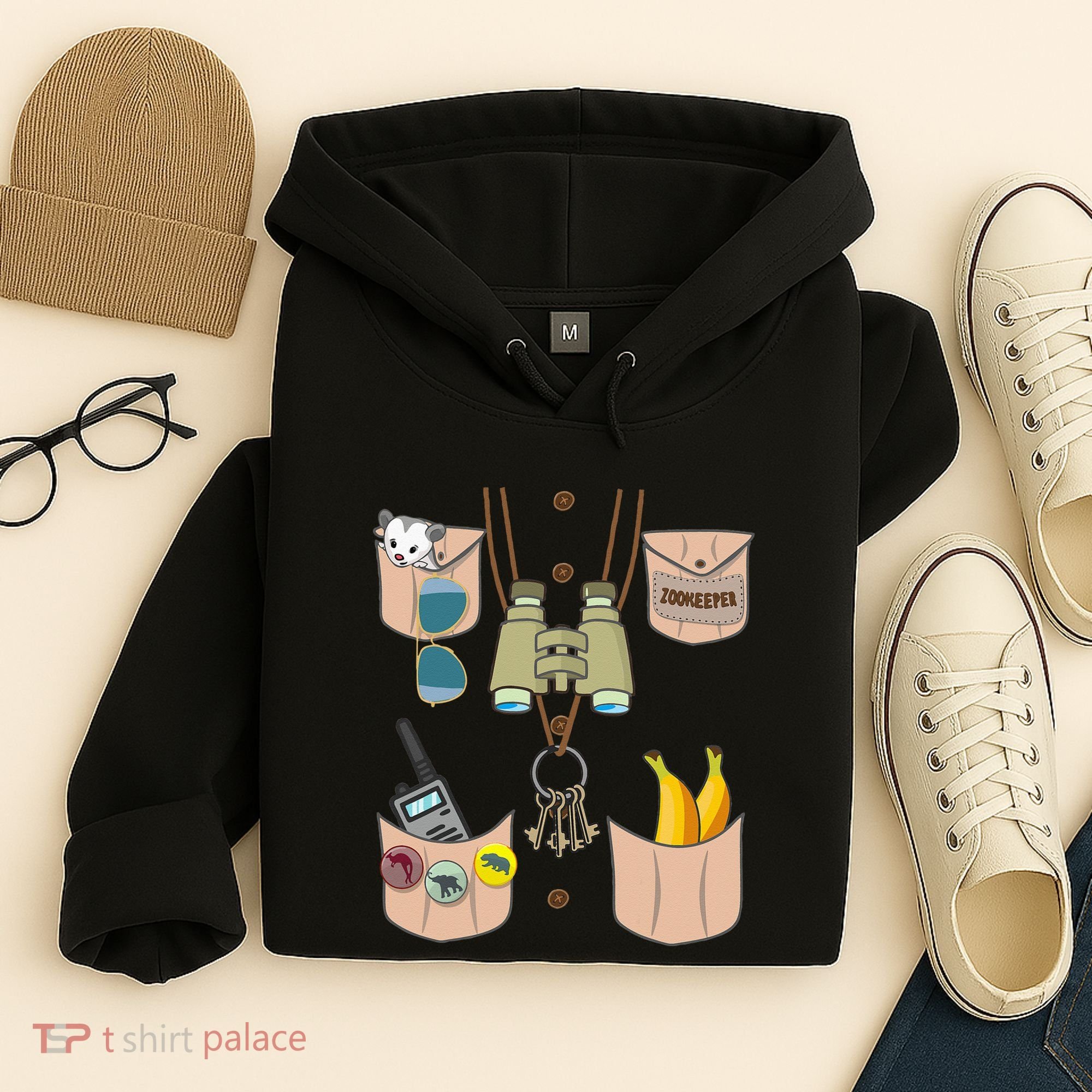 Zoo Keeper Costume Funny Halloween Zookeeper Hoodie