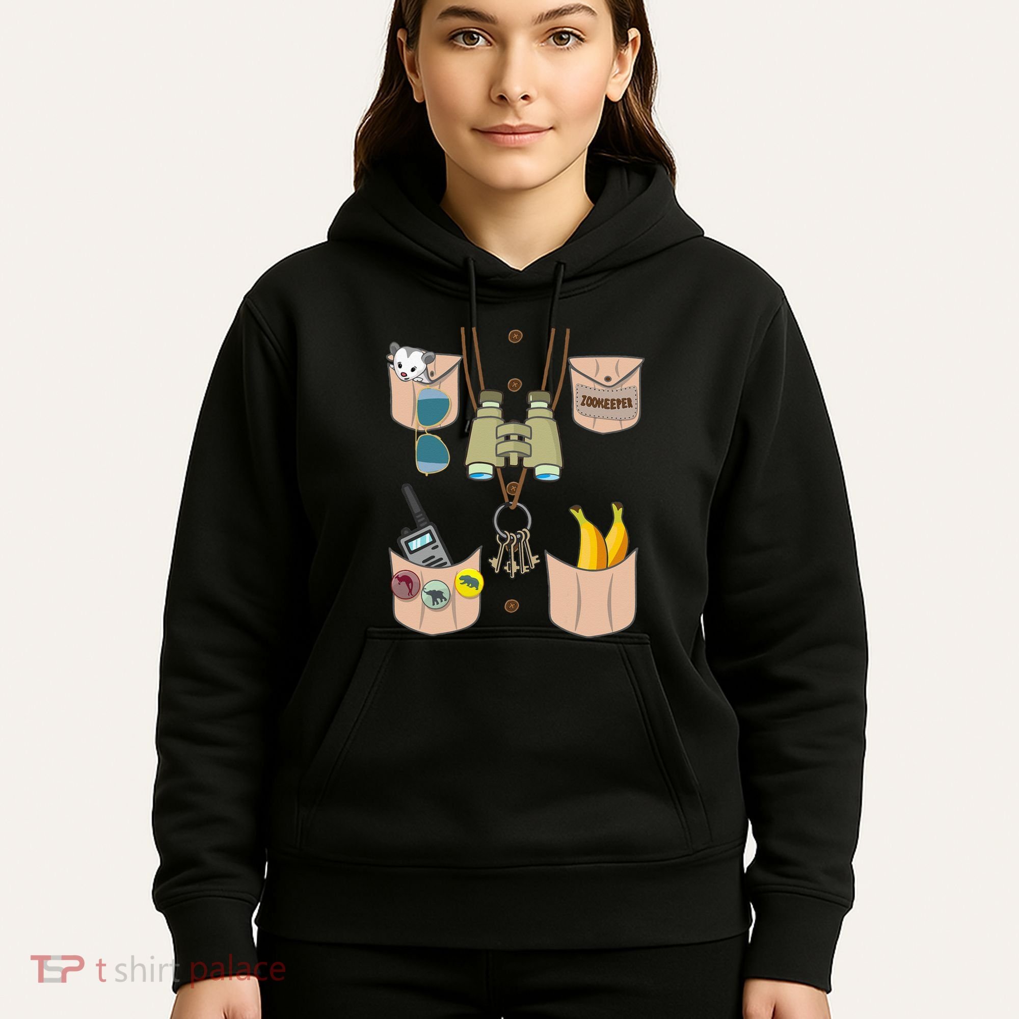 Zoo Keeper Costume Funny Halloween Zookeeper Hoodie