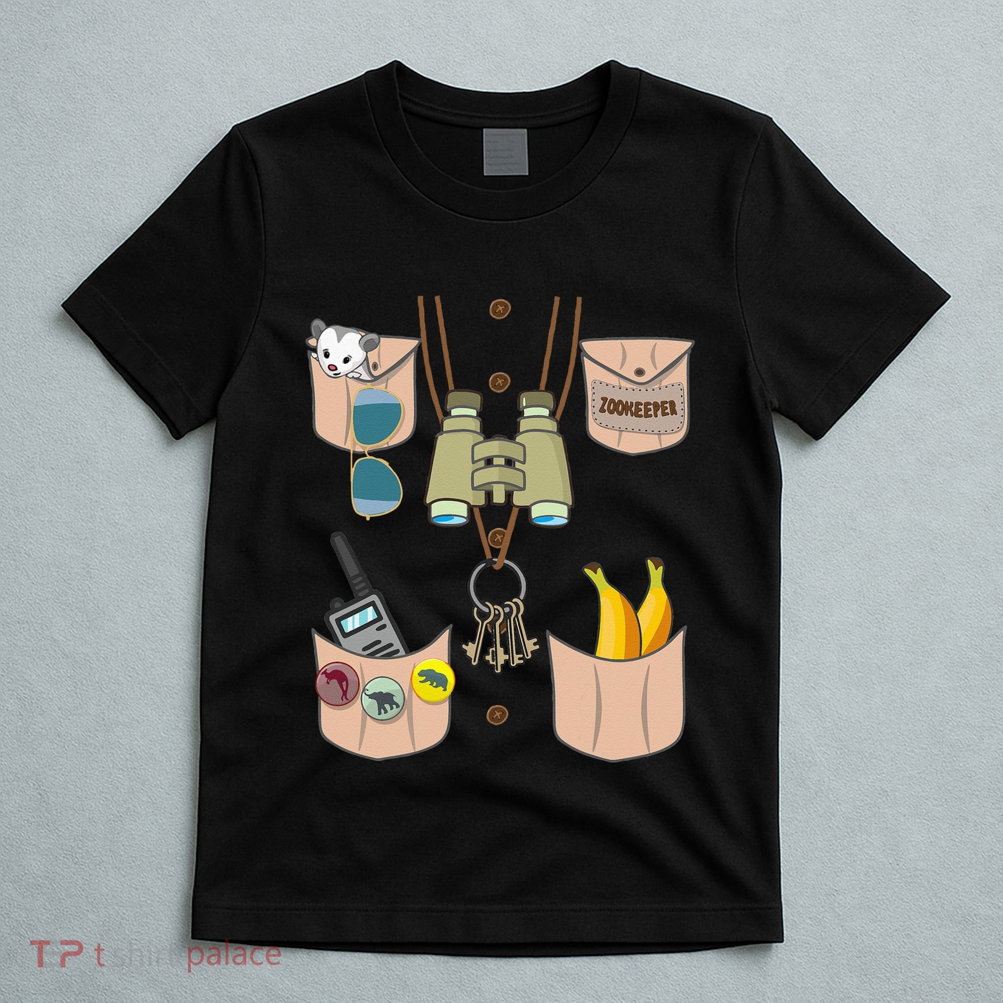 Zoo Keeper Costume Funny Halloween Zookeeper T-Shirt