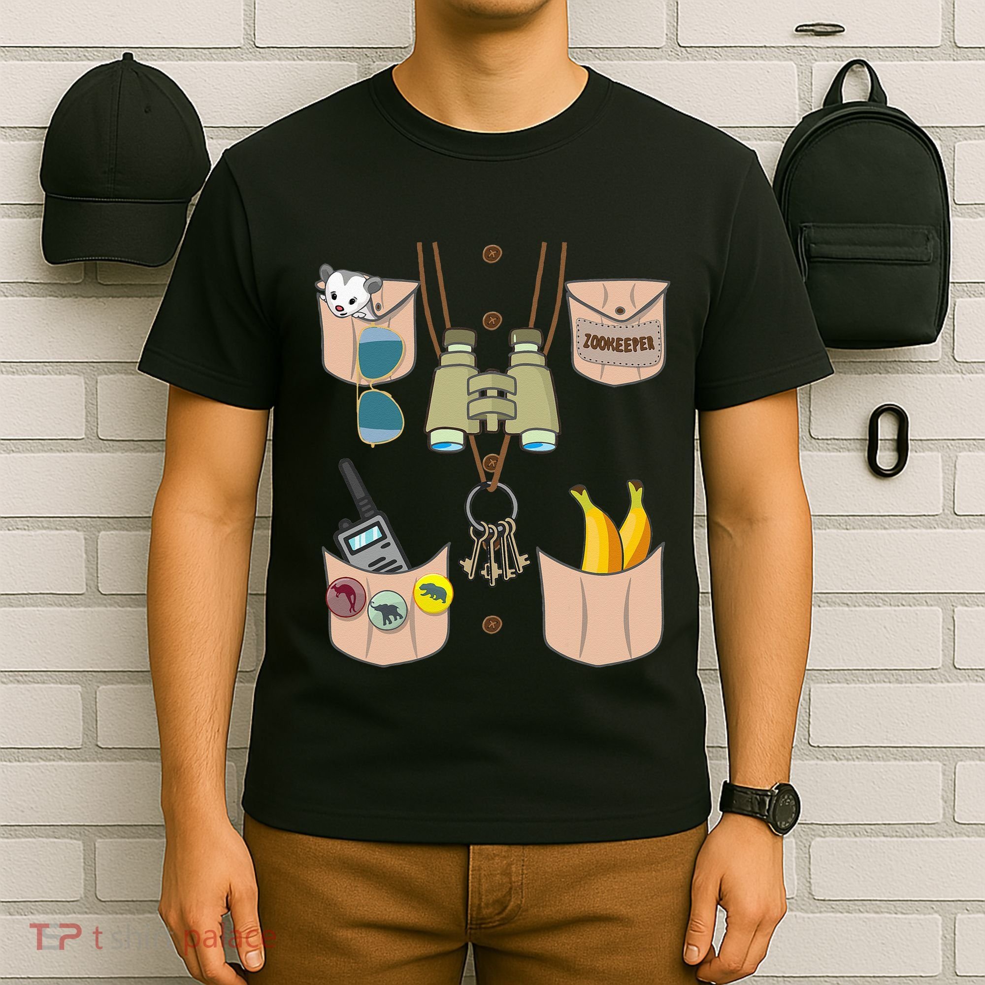Zoo Keeper Costume Funny Halloween Zookeeper T-Shirt