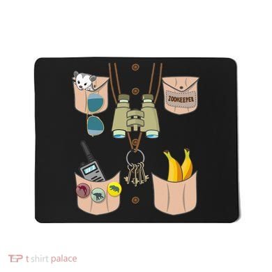Zoo Keeper Costume Funny Halloween Zookeeper Mousepad