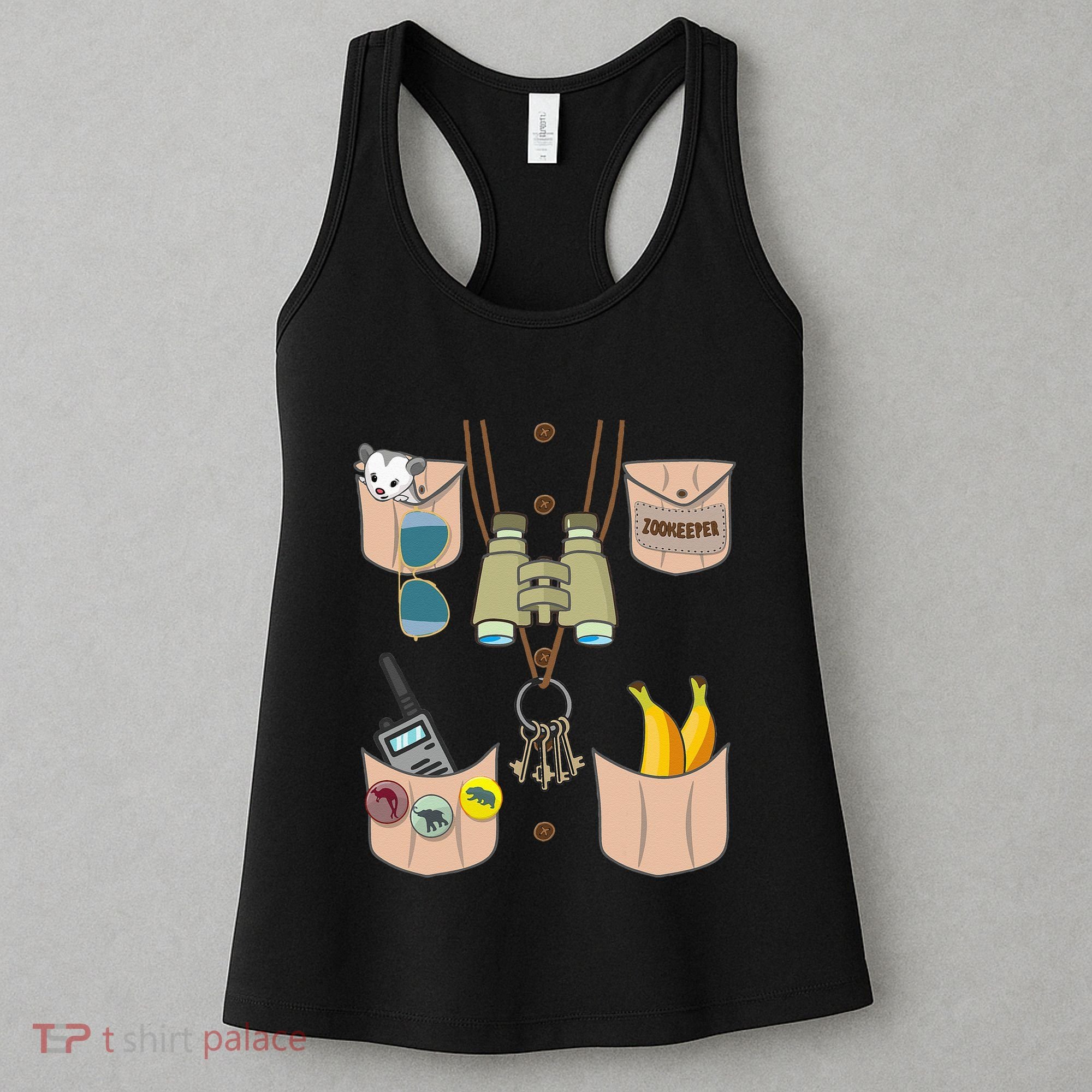 Zoo Keeper Costume Funny Halloween Zookeeper Women's Tank Top