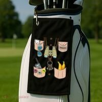 Zoo Keeper Costume Funny Halloween Zookeeper Golf Towel thumb 2