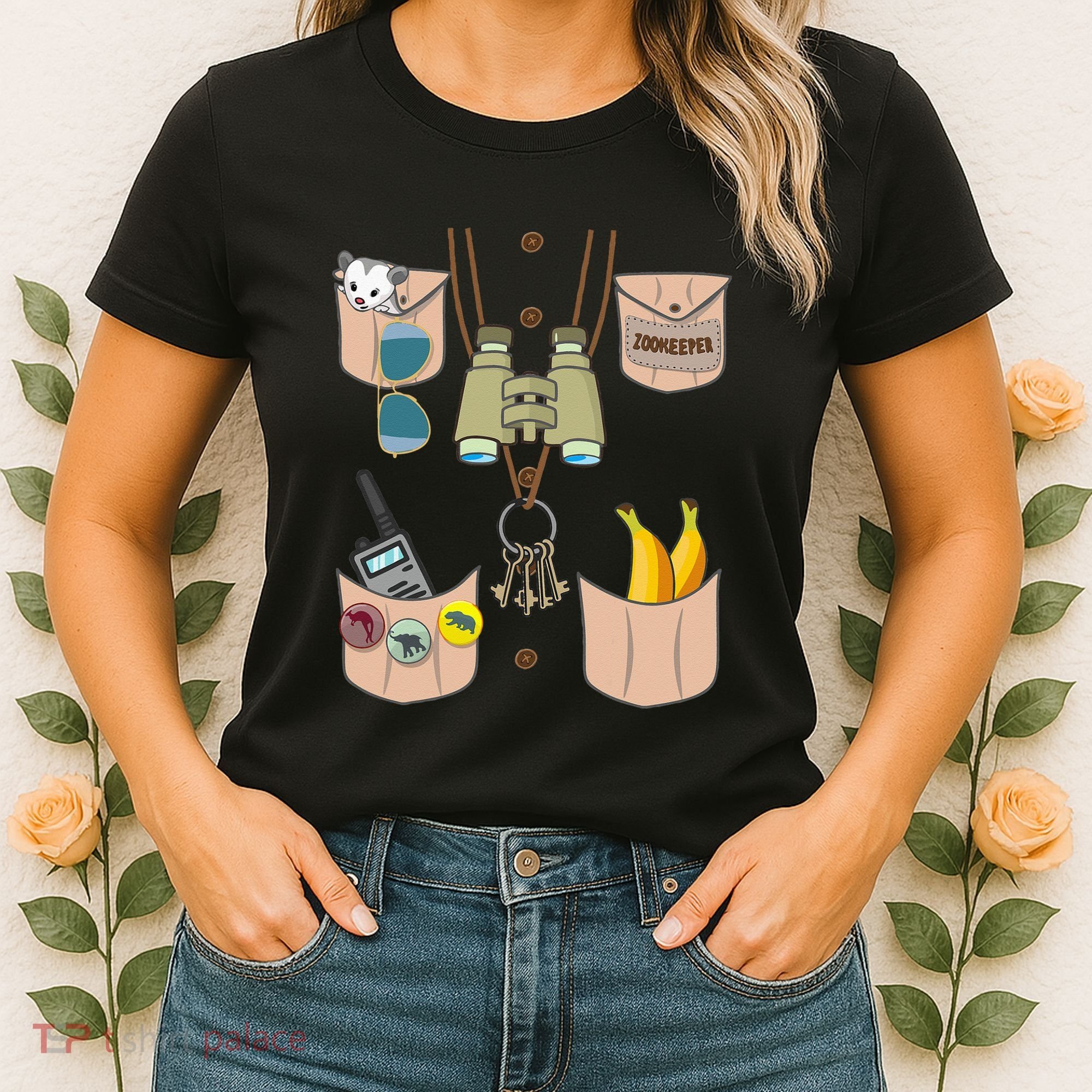 Zoo Keeper Costume Funny Halloween Zookeeper Women's T-Shirt