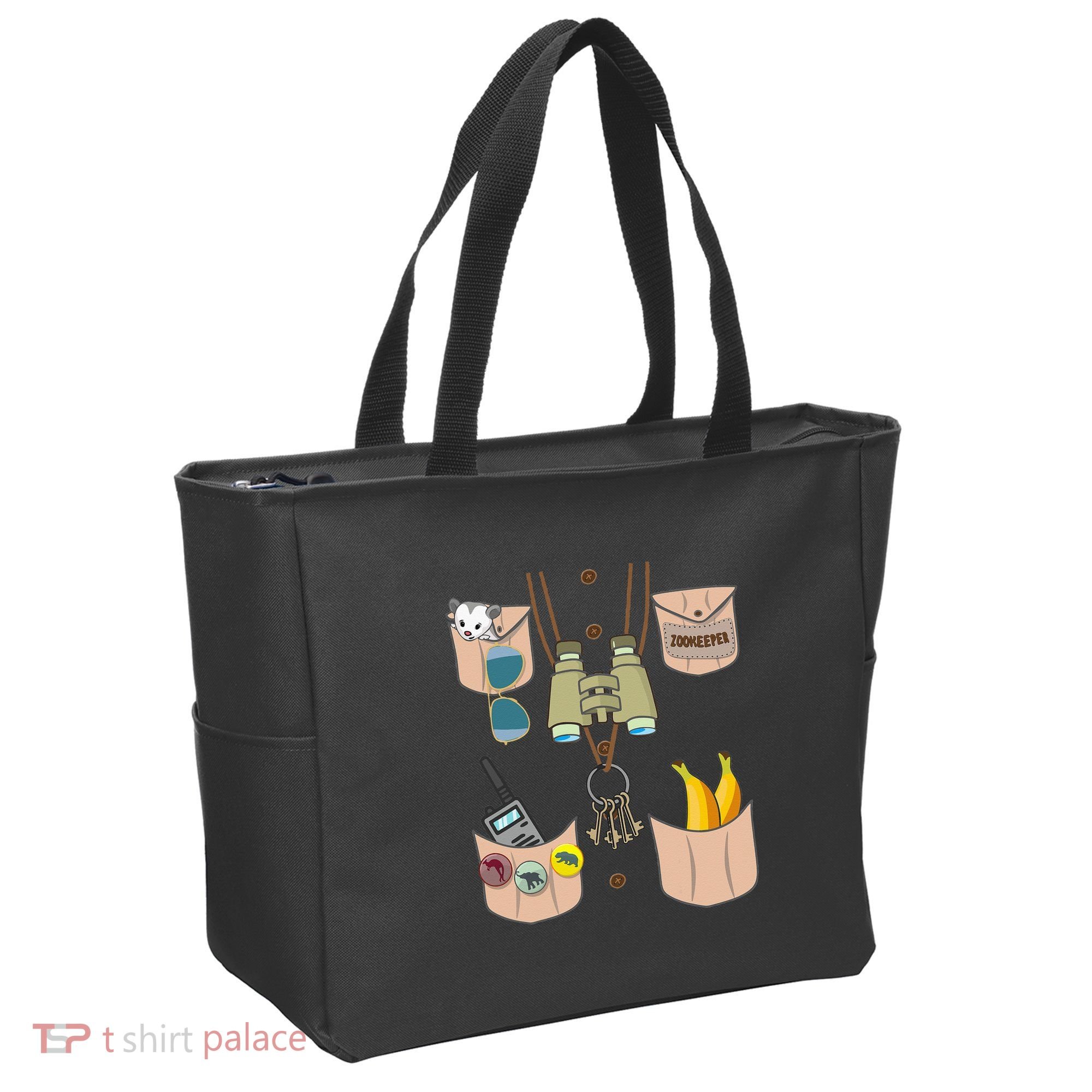 Zoo Keeper Costume Funny Halloween Zookeeper Tote Bag