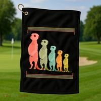 Zoo Keeper Cute Zoo Animal Gift Meerkat Golf Towel thumb 1