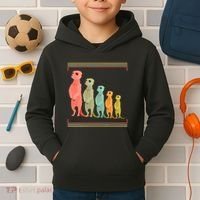 Zoo Keeper Cute Zoo Animal Gift Meerkat Kids Hoodie thumb 2