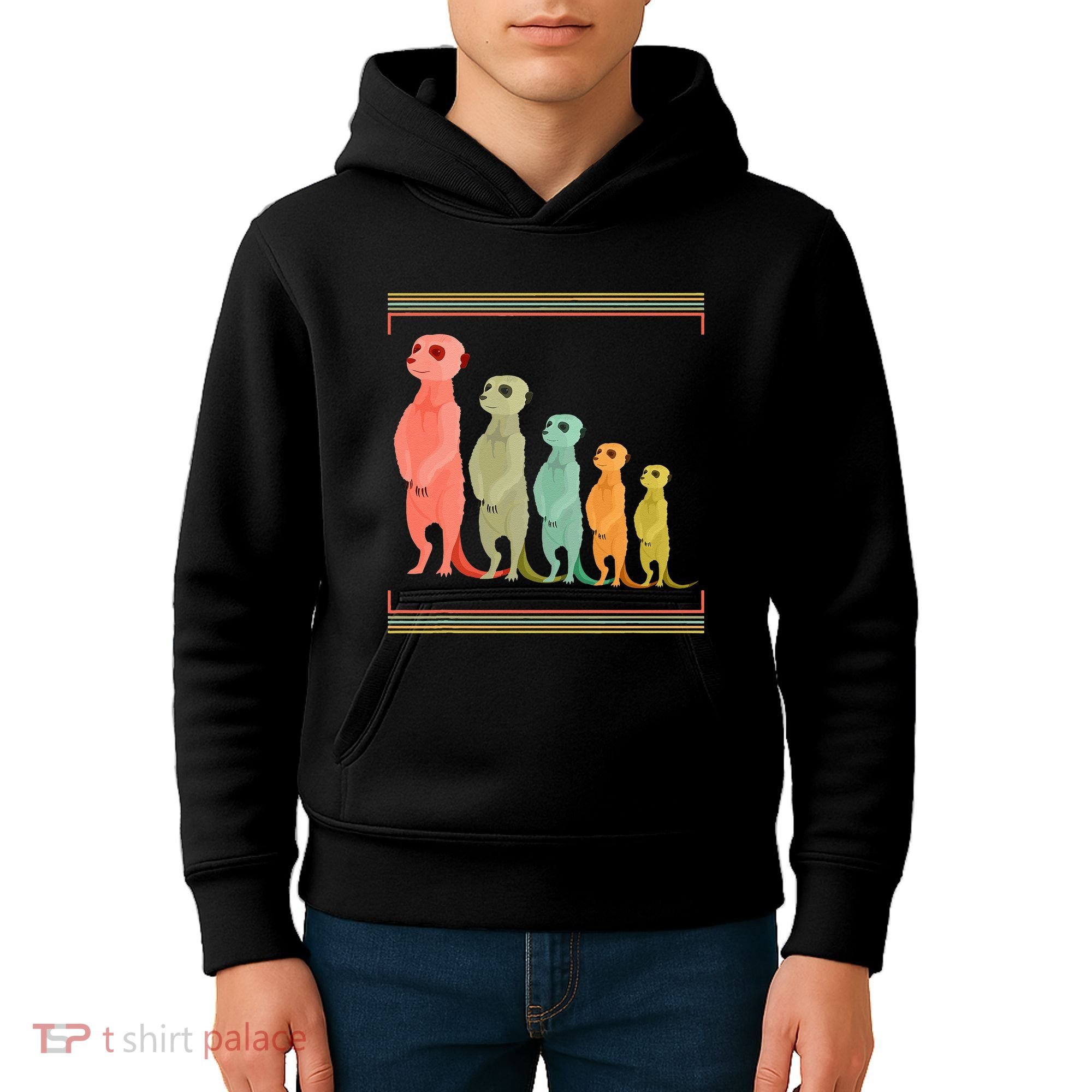 Zoo Keeper Cute Zoo Animal Gift Meerkat Kids Hoodie