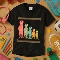 Zoo Keeper Cute Zoo Animal Gift Meerkat Kids T-Shirt thumb 3