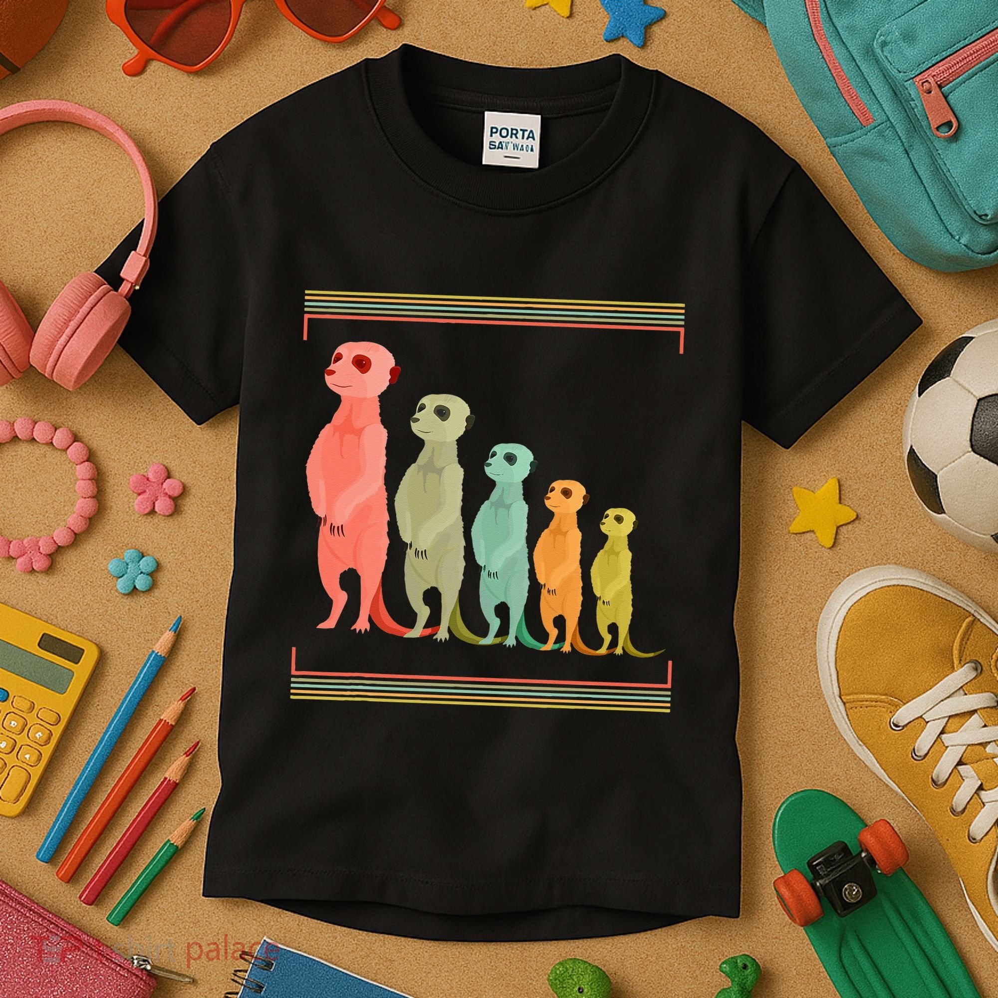 Zoo Keeper Cute Zoo Animal Gift Meerkat Kids T-Shirt