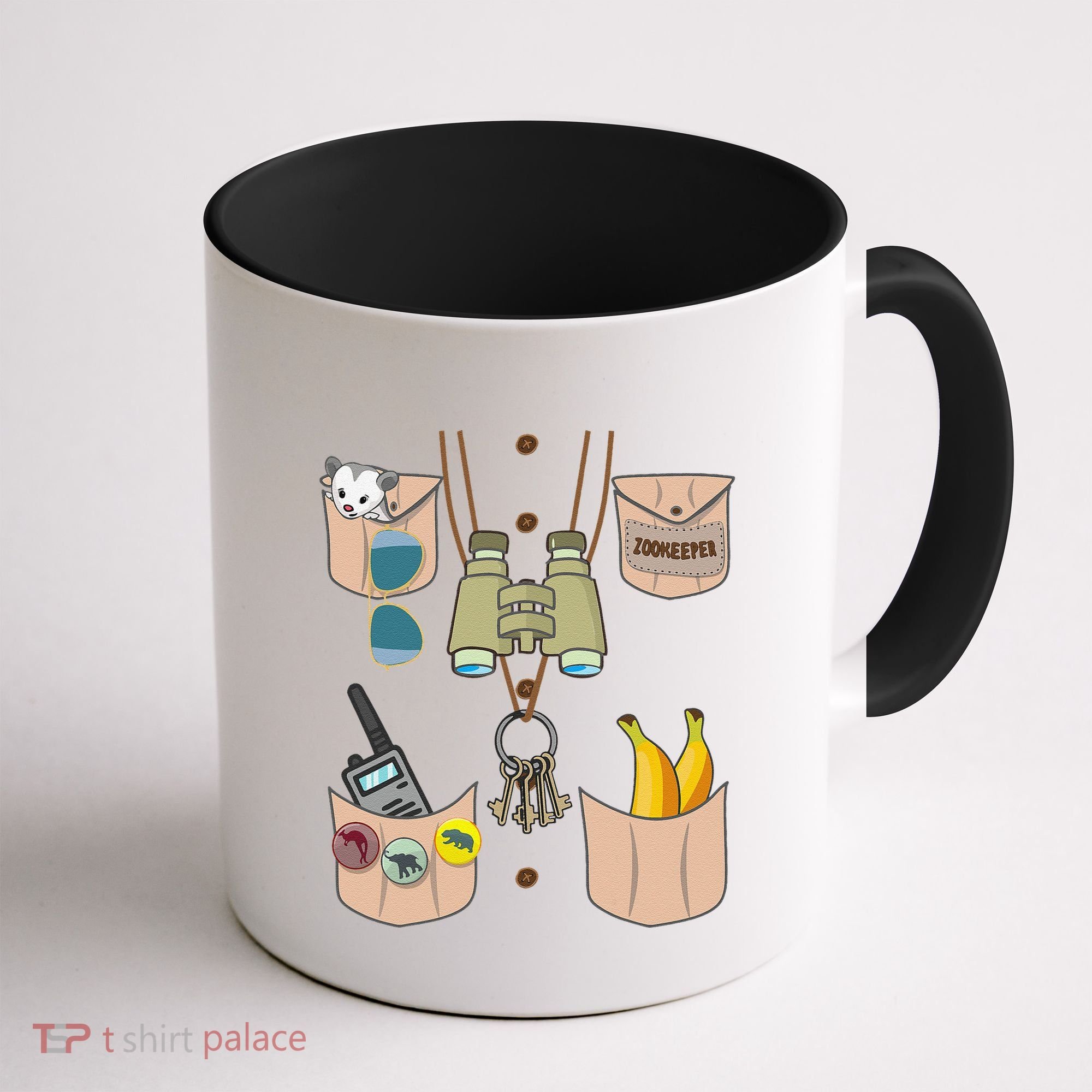 Zoo Keeper Costume Funny Halloween Zookeeper Coffee Mug