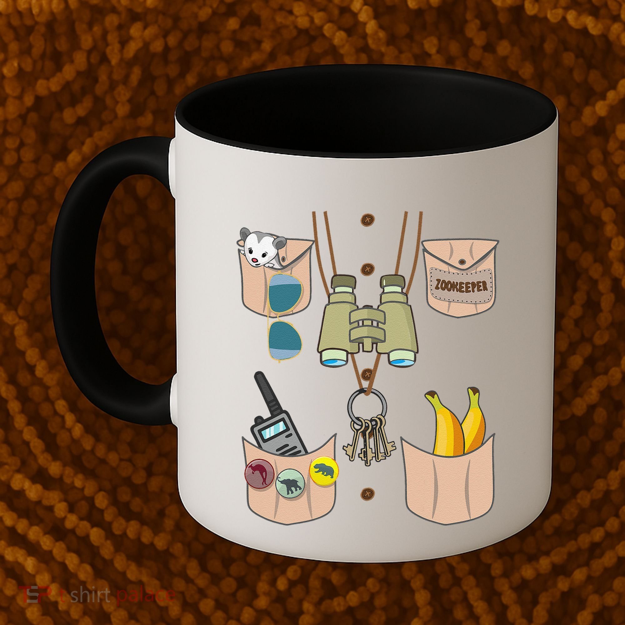 Zoo Keeper Costume Funny Halloween Zookeeper Coffee Mug