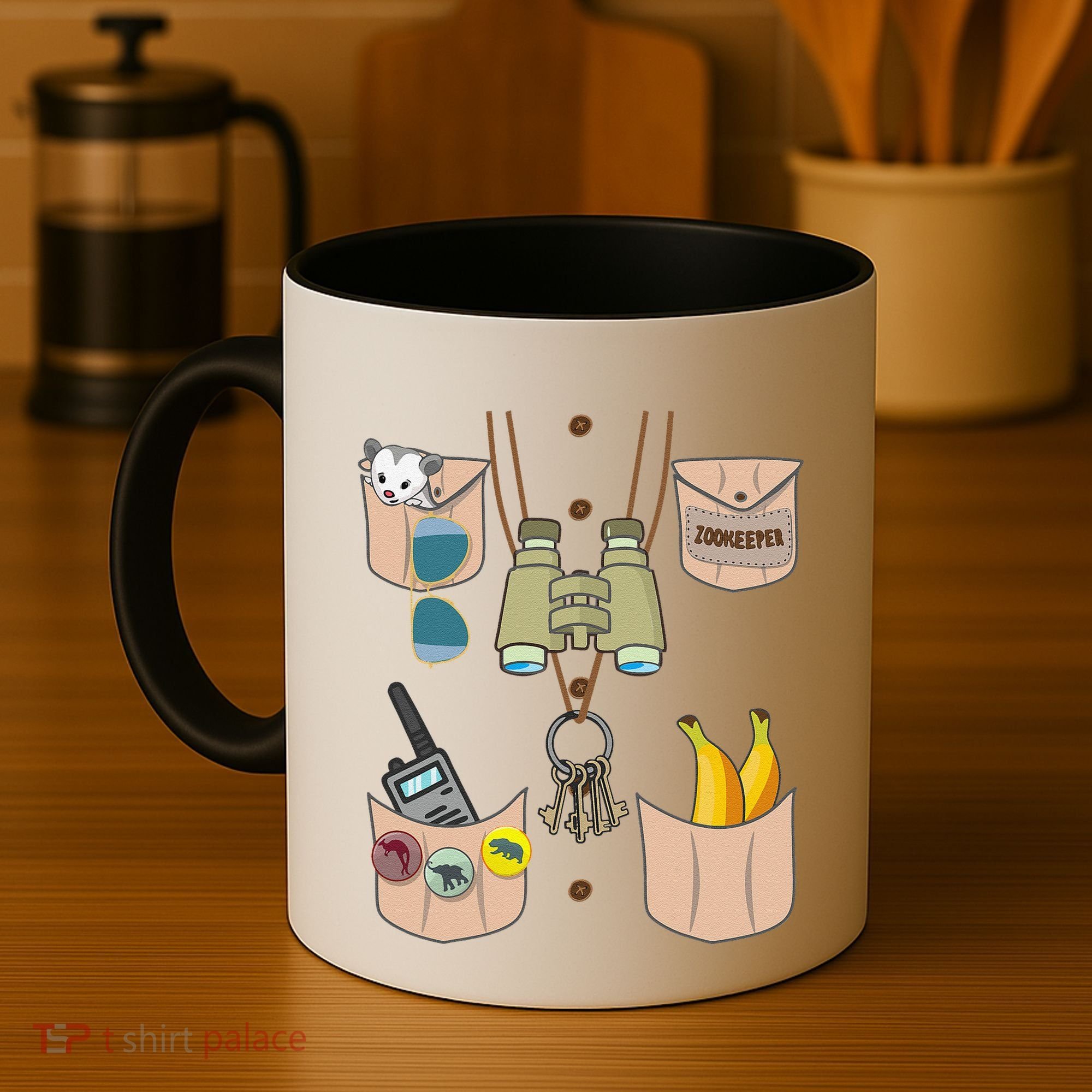 Zoo Keeper Costume Funny Halloween Zookeeper Coffee Mug