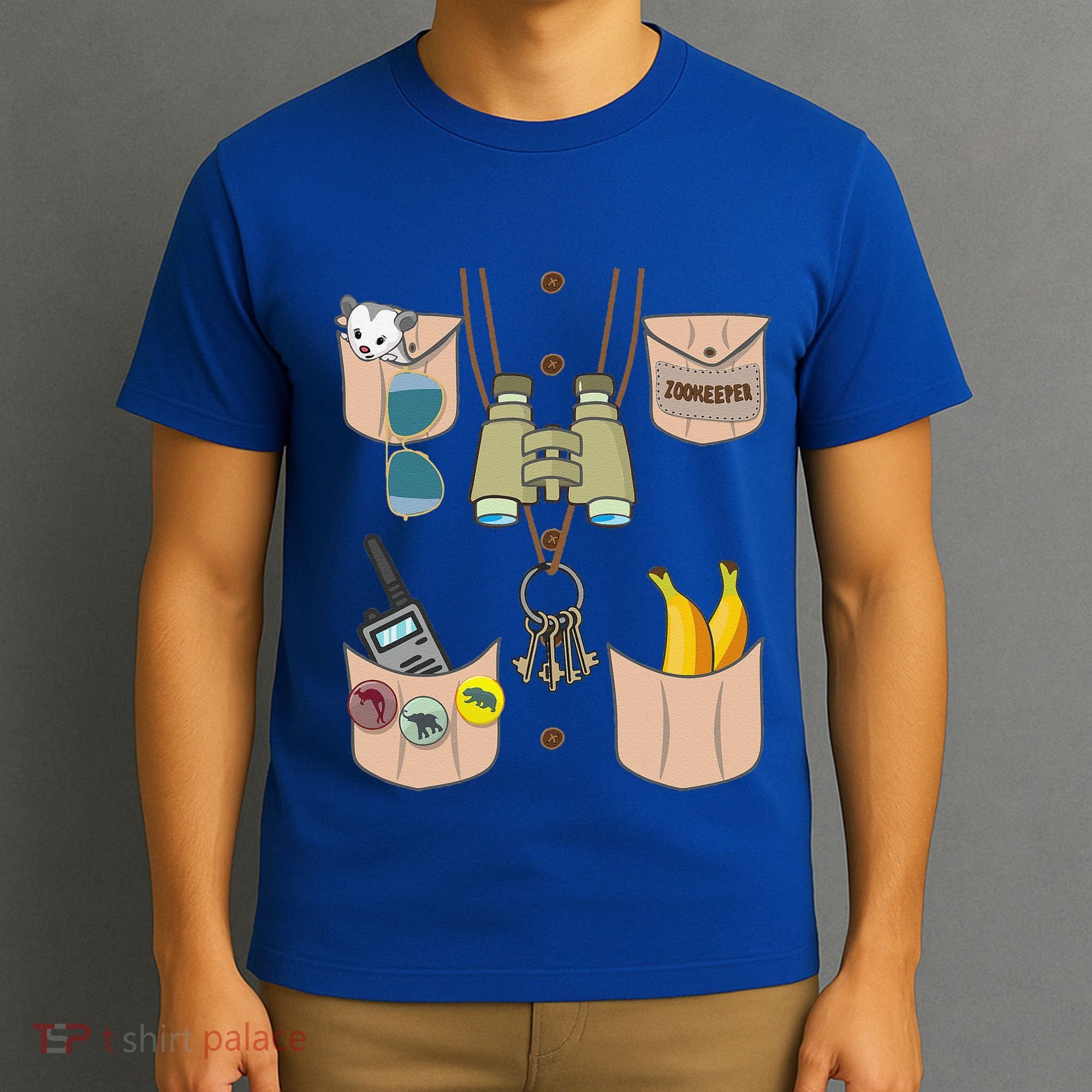 Zoo Keeper Costume Funny Halloween Zookeeper T-Shirt