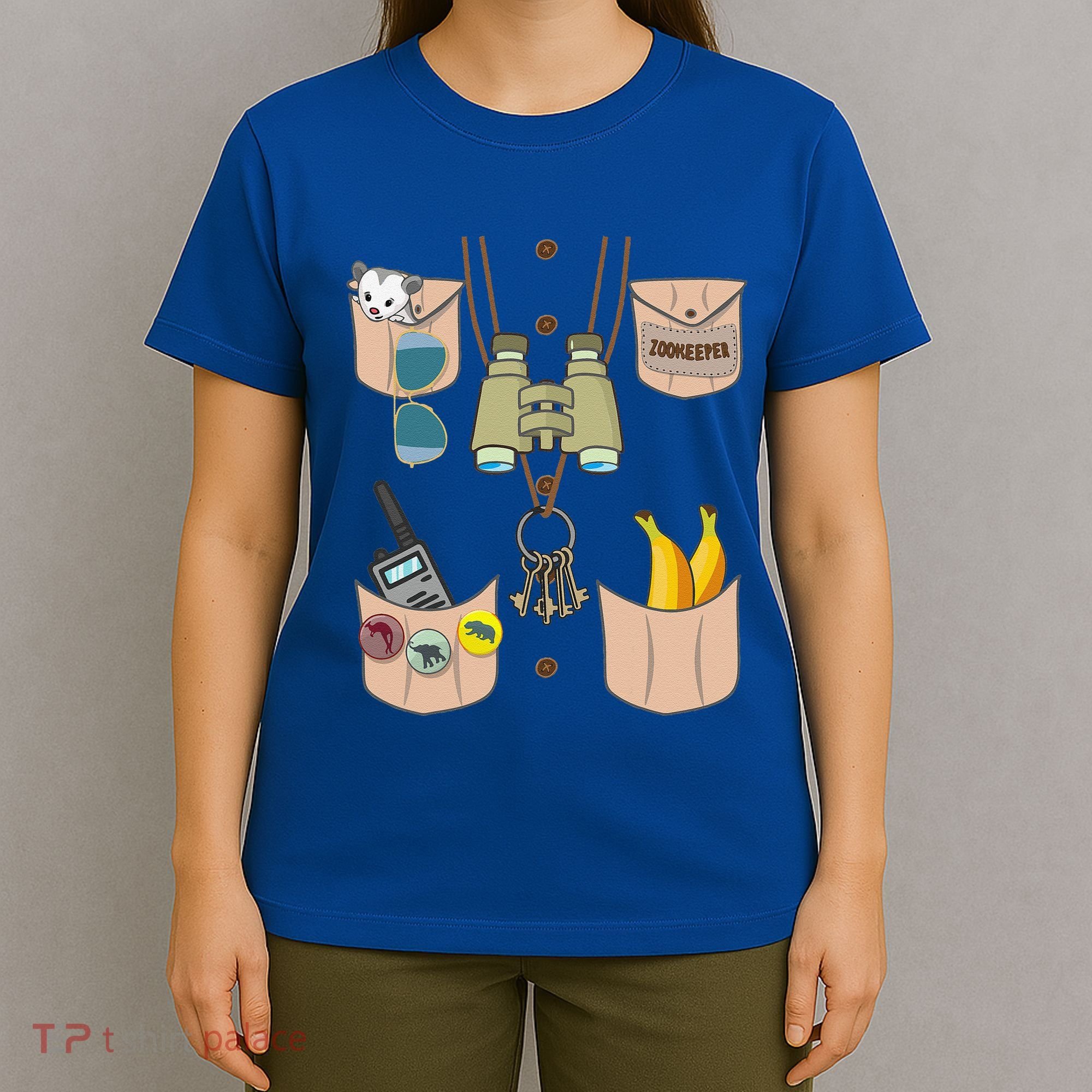 Zoo Keeper Costume Funny Halloween Zookeeper T-Shirt