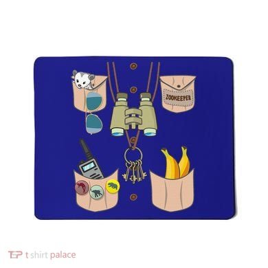 Zoo Keeper Costume Funny Halloween Zookeeper Mousepad