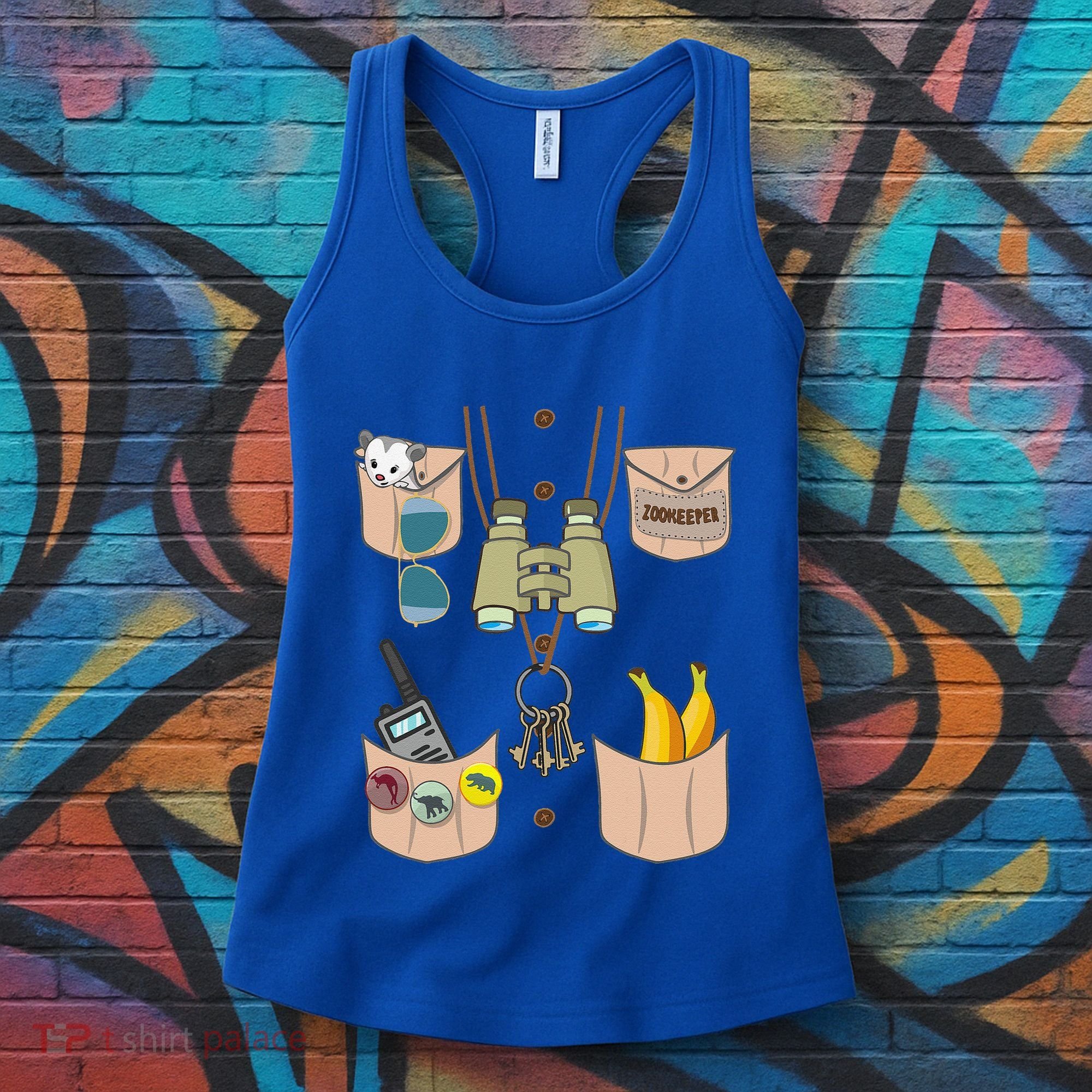Zoo Keeper Costume Funny Halloween Zookeeper Women's Tank Top