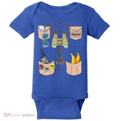 Zoo Keeper Costume Funny Halloween Zookeeper Baby Bodysuit