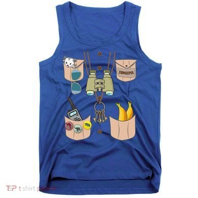 Zoo Keeper Costume Funny Halloween Zookeeper Tank Top