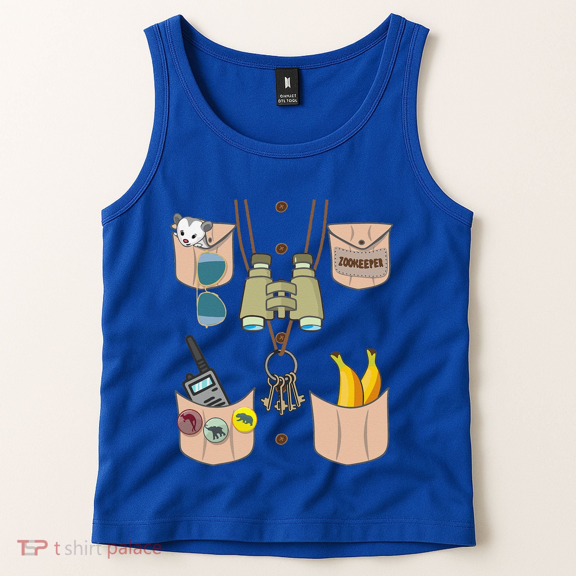 Zoo Keeper Costume Funny Halloween Zookeeper Tank Top