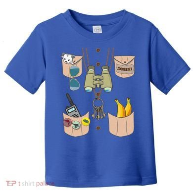 Zoo Keeper Costume Funny Halloween Zookeeper Toddler T-Shirt