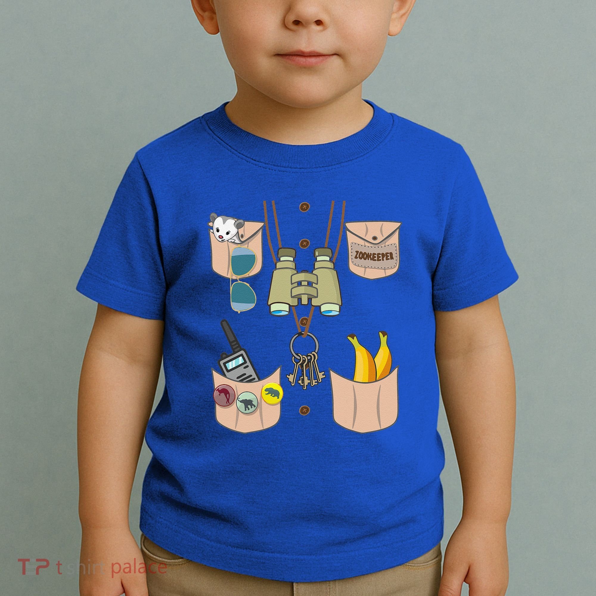 Zoo Keeper Costume Funny Halloween Zookeeper Toddler T-Shirt