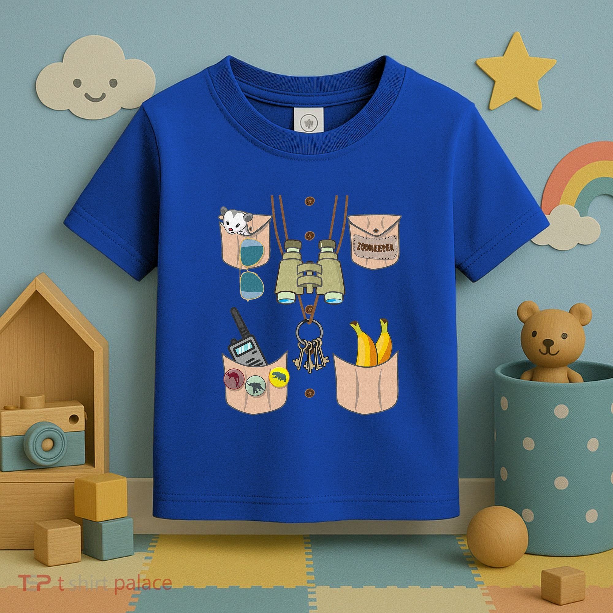 Zoo Keeper Costume Funny Halloween Zookeeper Toddler T-Shirt