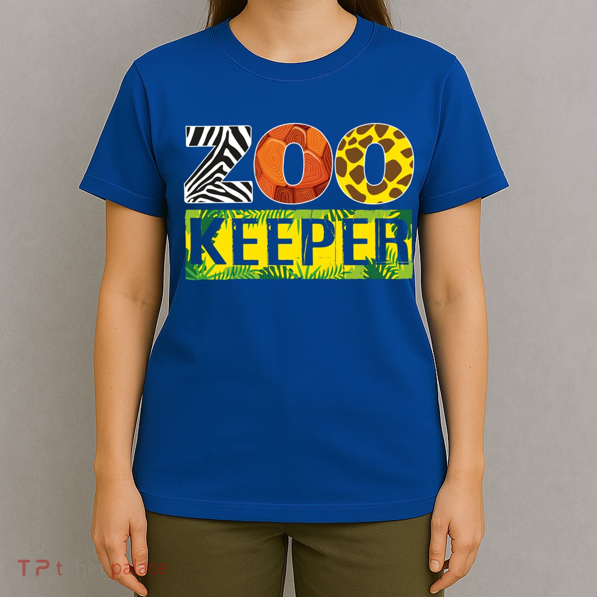Zoo Keeper Costume Adult Halloween Party Safari Zookeeper Funny Gift T-Shirt