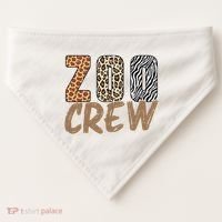 Zoo Keeper Crew Funny Gift USA-Made Doggie Bandana thumb 0