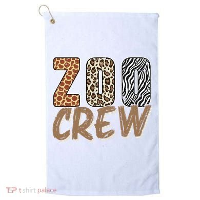 Zoo Keeper Crew Funny Gift Golf Towel