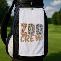 Zoo Keeper Crew Funny Gift Golf Towel thumb 2
