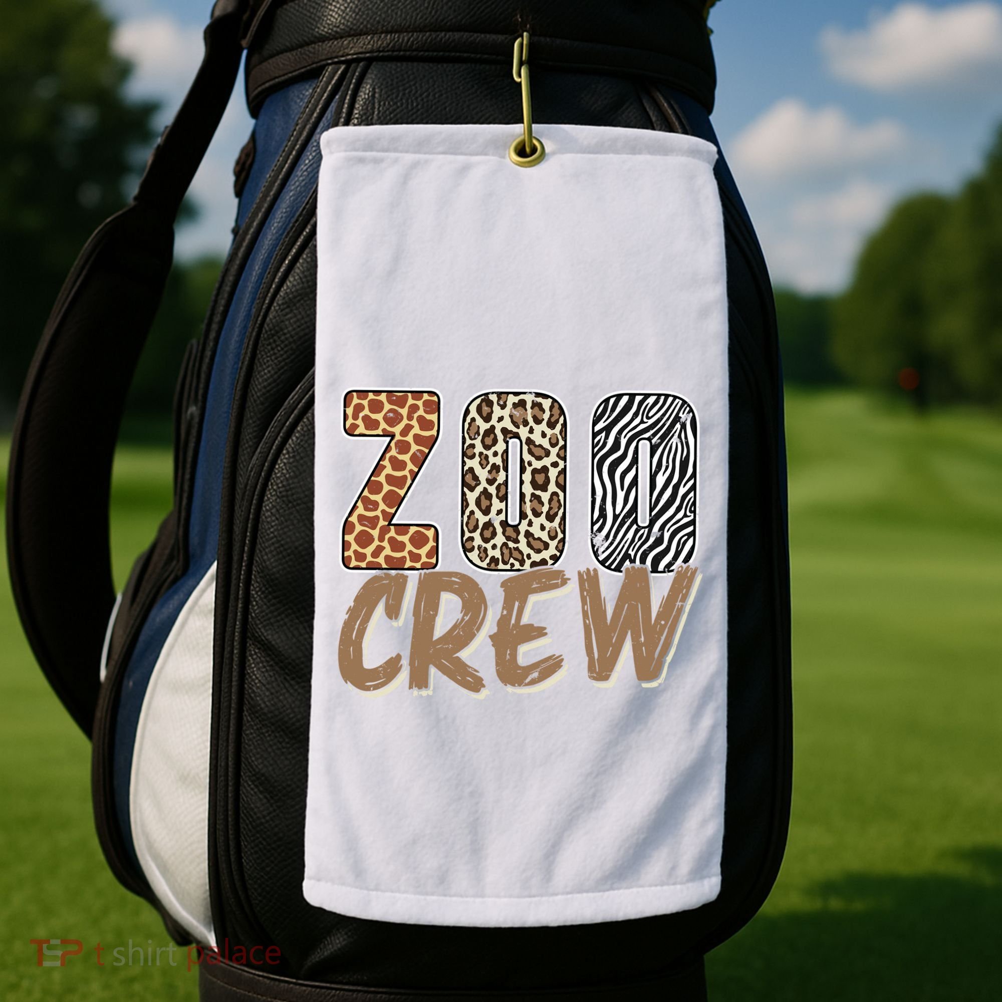 Zoo Keeper Crew Funny Gift Golf Towel