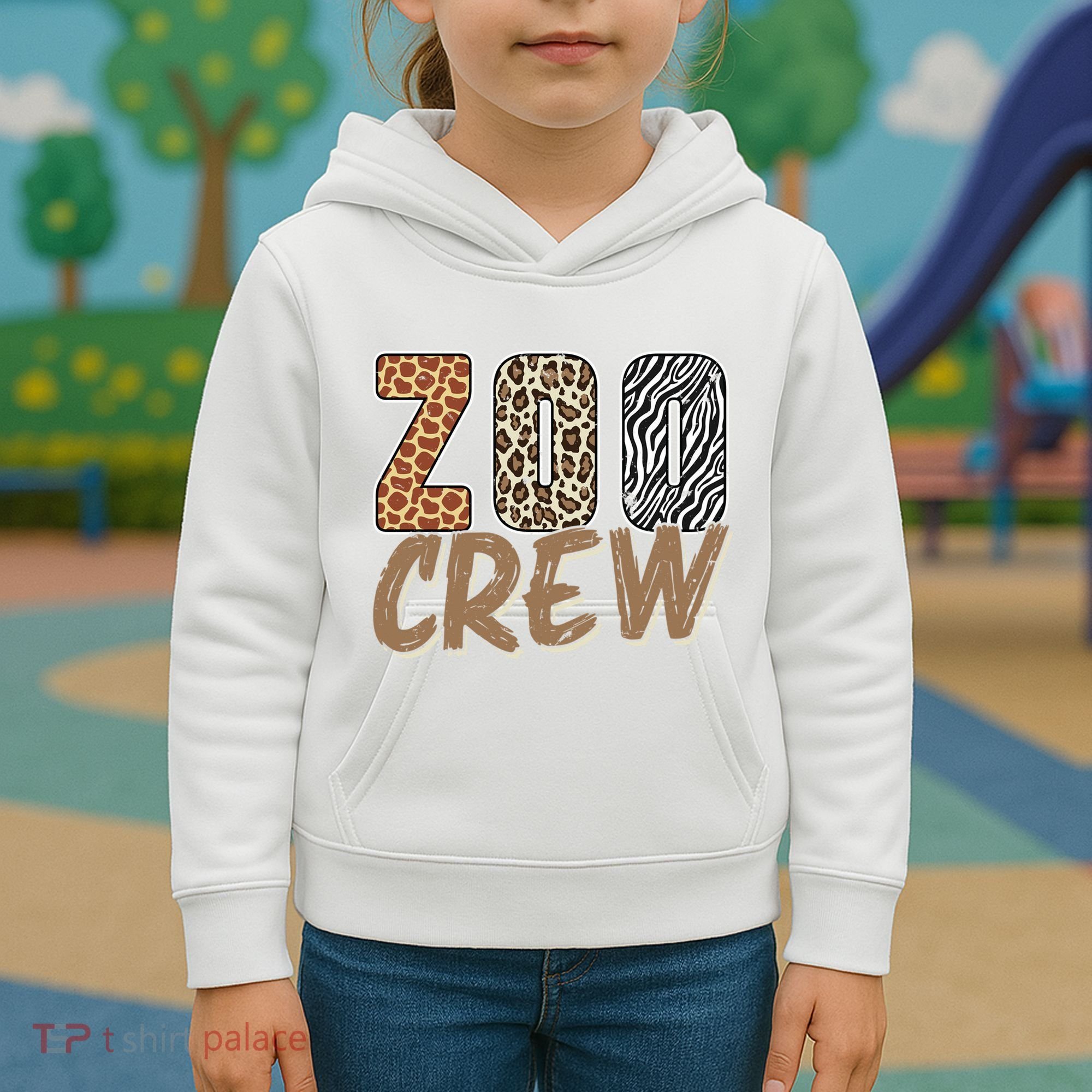 Zoo Keeper Crew Funny Gift Kids Hoodie