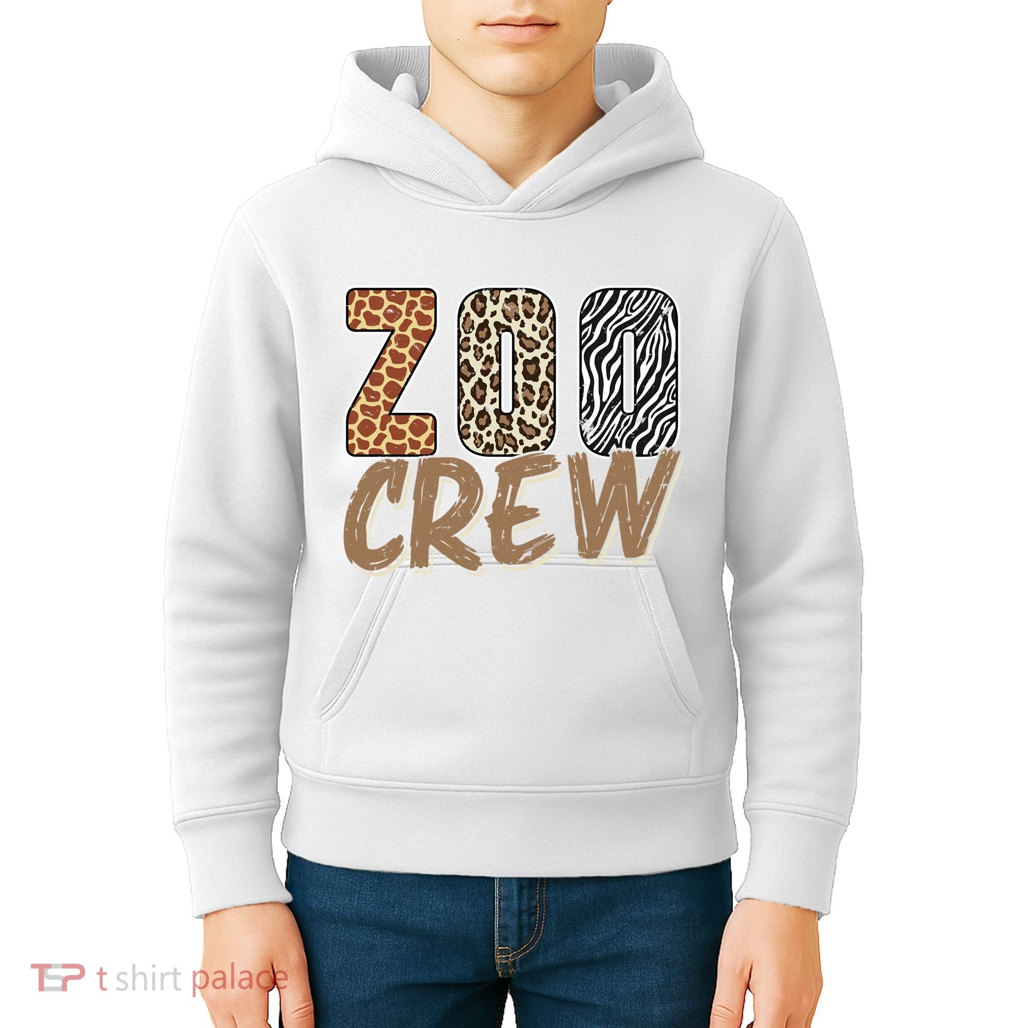 Zoo Keeper Crew Funny Gift Kids Hoodie