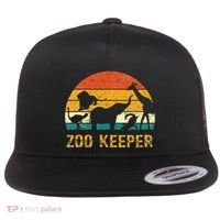 Zoo Keeper Funny Halloween Costume Flat Bill Trucker Hat thumb 0