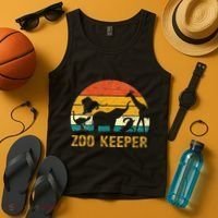 Zoo Keeper Funny Halloween Costume Tank Top thumb 4