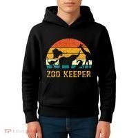 Zoo Keeper Funny Halloween Costume Kids Hoodie thumb 4