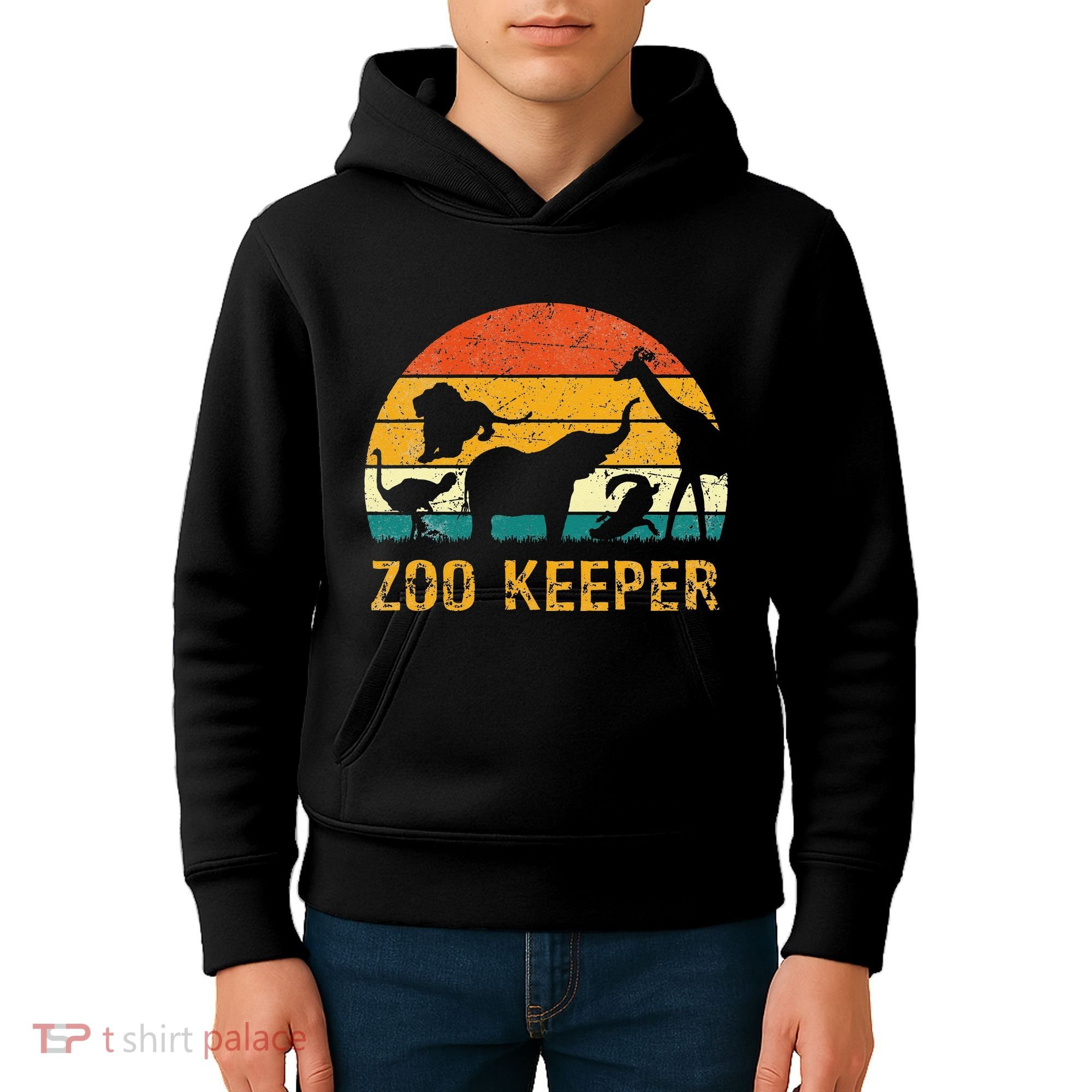 Zoo Keeper Funny Halloween Costume Kids Hoodie